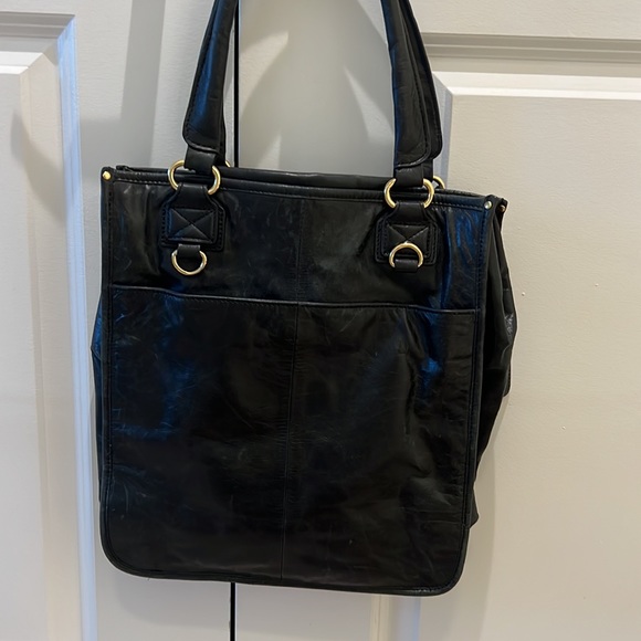 Badgley Mischka calf hair leather top handle tote handbag purse designer zebra - Picture 9 of 9